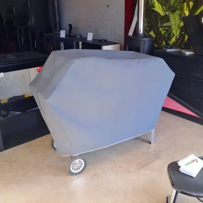 900mm Stainless Steel Mobile Braai with Cover | Let's Braai
