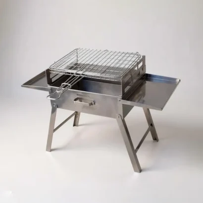 Stainless steel portable camping braai barbecue