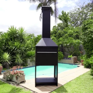 800 Free Standing Braai Mild Steel Wood Fire and Charcoal BBQ