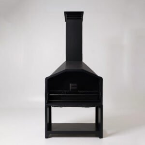 LET'S BRAAI Free Standing Braai - 1.2m Mild Steel Charcoal and Wood Fire BBQ grill