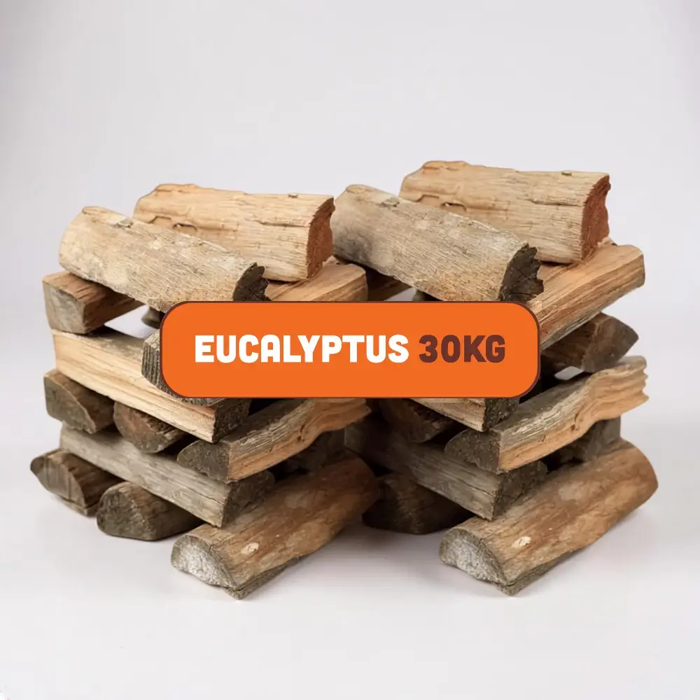 Braai Wood 30kg Bluegum Eucalyptus Kiln Dried Bag