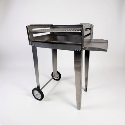 430 Stainless Steel Charcoal and Wood Fire BBQ - 600mm Mobile Braai