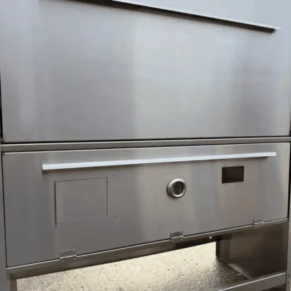 1200mm Freestanding Braai with Rocket Stove – Stainless Steel